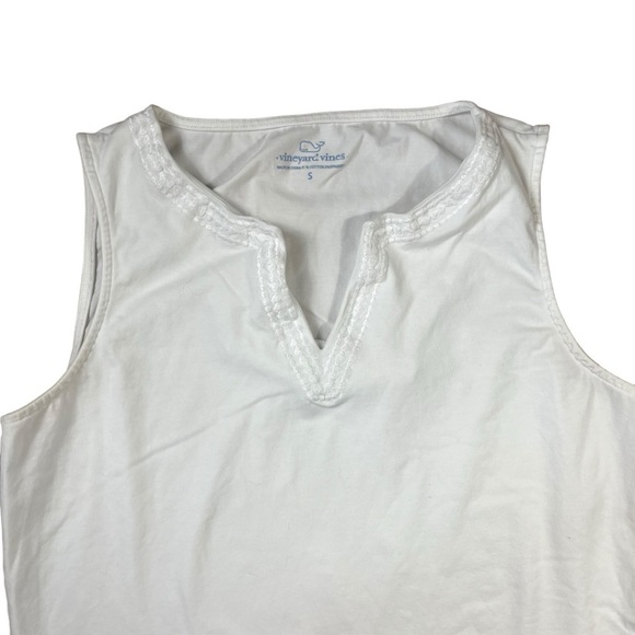Vineyard Vines V-Neck Embroidered Tank Top - Picture 2 of 4